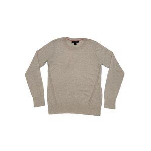 Banana Republic Lightweight Sweater Medium Cotton blend Crewneck‎ cream Knit